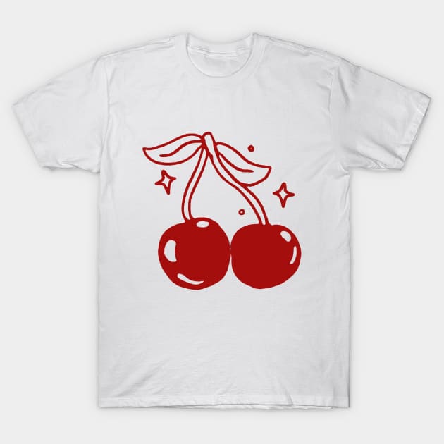cherry T-Shirt by LycheeDesign